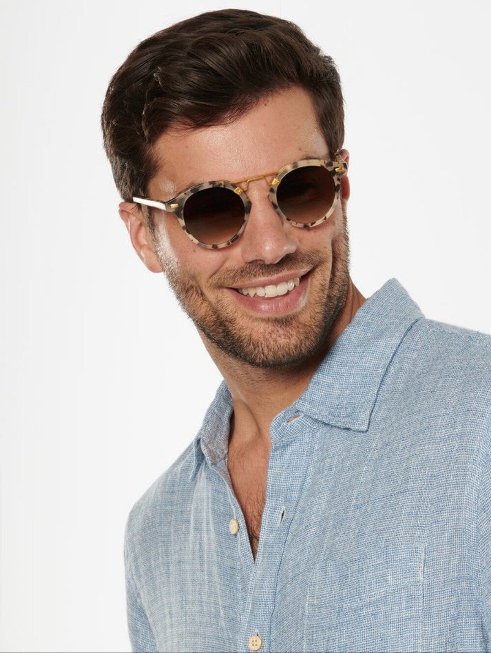 KREWE STL II Matte Oyster Sunglasses - UNISEX